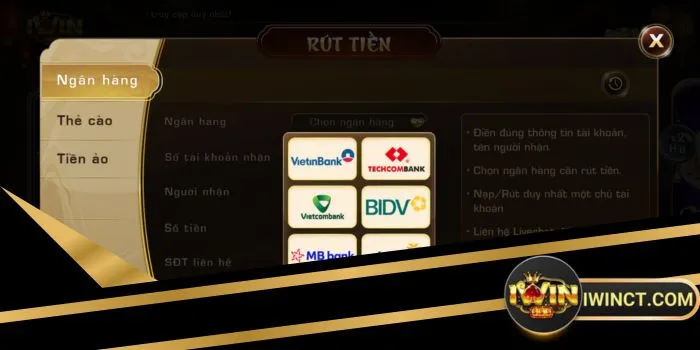 Rút tiền iwin siêu nhanh chỉ 30s sau hoàn tất Rút tiền iwin siêu nhanh chỉ 30s sau hoàn tất