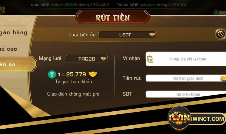Anh em khi thực hiện rút tiền cổng game iWin qua tiền ảo cần lưu ý đến một số vấn đề Anh em khi thực hiện rút tiền cổng game iWin qua tiền ảo cần lưu ý đến một số vấn đề