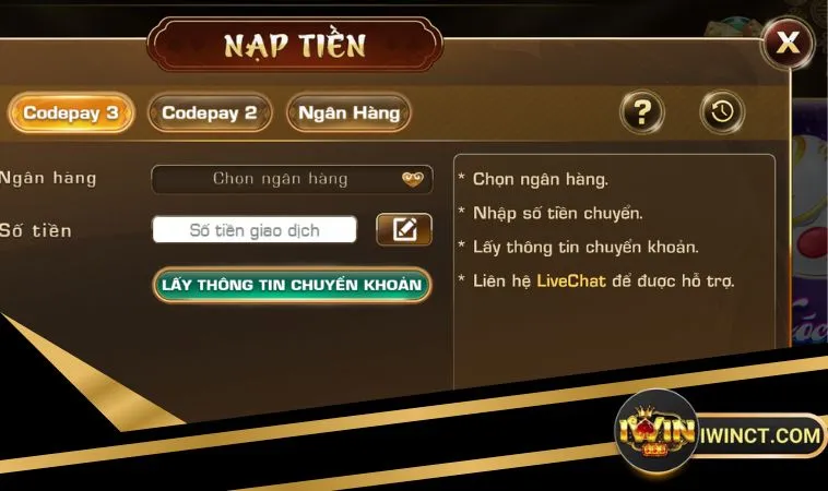 Khi nạp iWin qua Code Pay cũng như sử dụng các phương thức khác anh em cần lưu ý một số vấn đề Khi nạp iWin qua Code Pay cũng như sử dụng các phương thức khác anh em cần lưu ý một số vấn đề